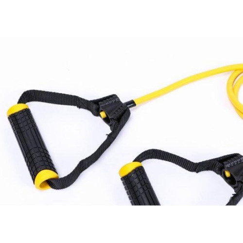 Резинка для фитнеса  LivePro TONING TUBE PRO Black-Yellow (Light) - фото №3